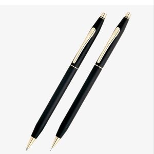 New Vintage Pens Cross Collection Choose One 23KT Gold Ballpoint & Pencil Set
